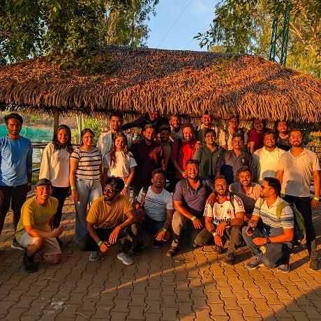 A photo of the teams behind more enjoying the life at more #2